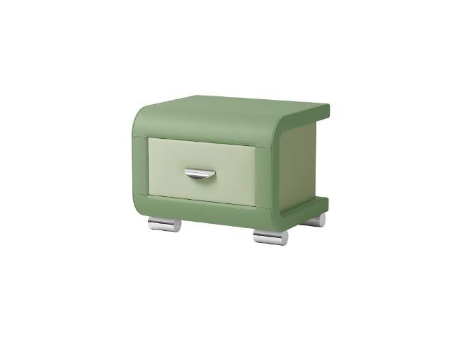 Тумба Orma Soft 3, цвет: Экокожа Зеленое яблоко/Экокожа Олива Тумба Orma Soft 3, цвет: Экокожа Зеленое яблоко/Экокожа Олива