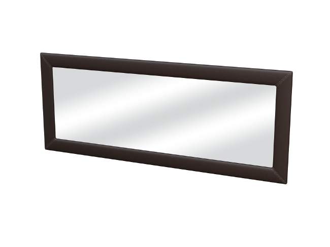 Зеркало Como/Veda, цвет: Экокожа Коричневый