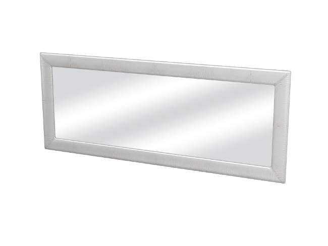 Зеркало Como/Veda, цвет: Экокожа Кайман Белый