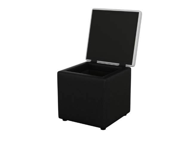 Пуф Orma soft 2, цвет: Экокожа ЧерныйБелый Пуф Orma soft 2, цвет: Экокожа ЧерныйБелый